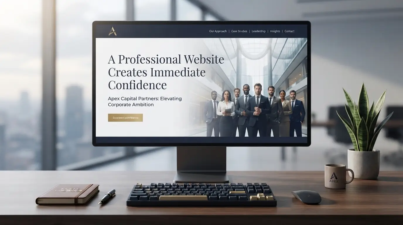 A Professional Website Creates Immediate Confidence