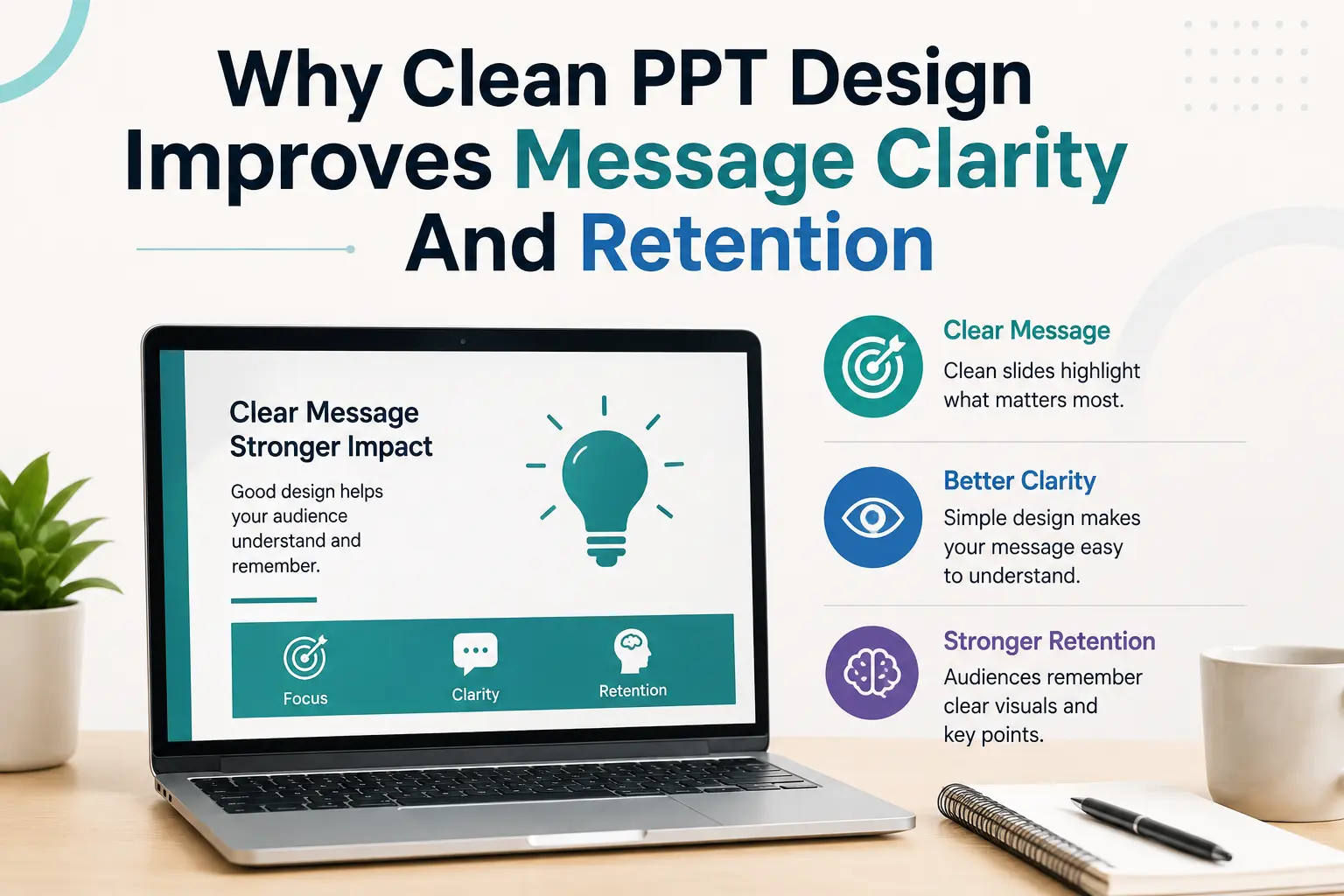 Why Clean PPT Design Improves Message Clarity And Retention Why Clean PPT Design Improves Message Clarity And Retention